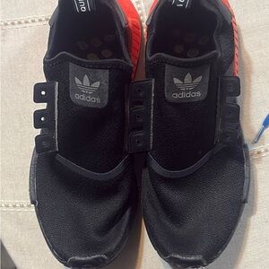 Adidas Kids Black and Orange Sneakers